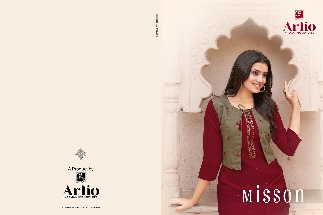 KAPIL TRENDZ MISSION Latest Designer Stylish Fancy Wear Kurti With Jacket Collection